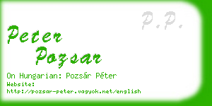 peter pozsar business card